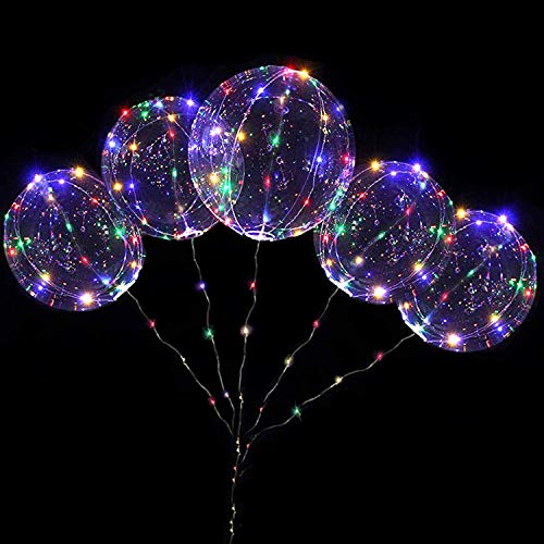 Algopix Similar Product 7 - 18 Inch 5 PCS Led Light Up BoBo Balloon