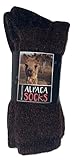 Algopix Similar Product 4 - Williamston Alpaca Socks (Brown, Large)