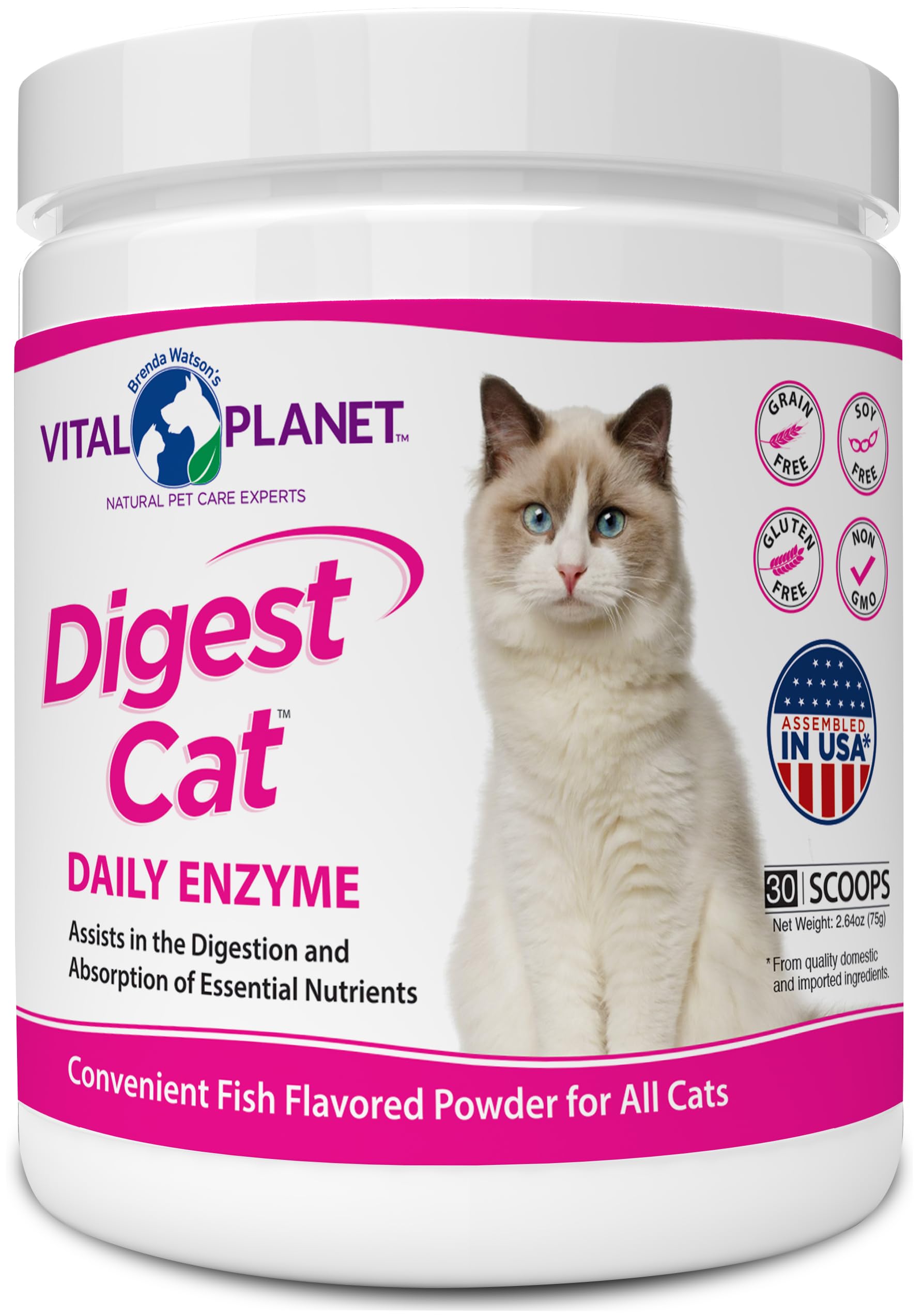 Algopix Similar Product 18 - Vital Planet  Digest Cat Digestive