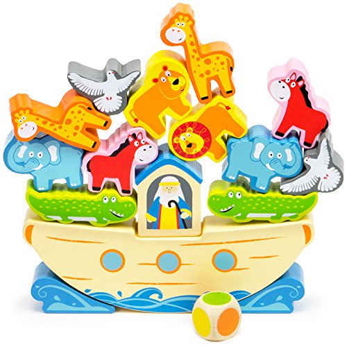 Algopix Similar Product 12 - Noahs Balancing Ark Stacking Game 