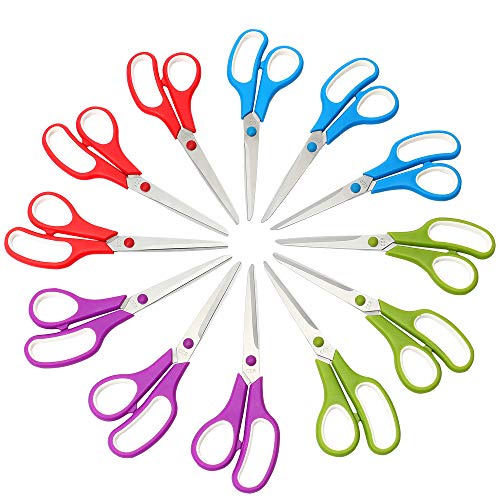 Algopix Similar Product 20 - CCR Scissors 8 Inch Soft ComfortGrip