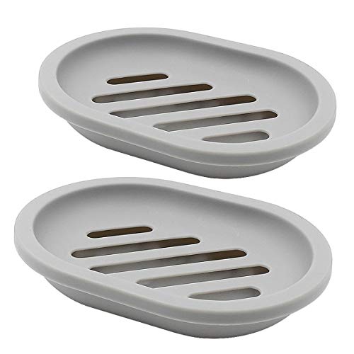 Algopix Similar Product 2 - Topsky 2Pack Soap Dish with Drain