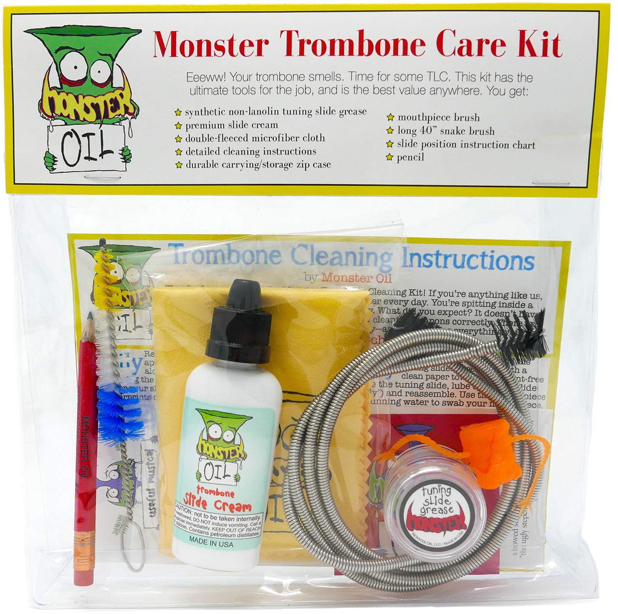 Algopix Similar Product 20 - Monster Trombone Care and Cleaning Kit