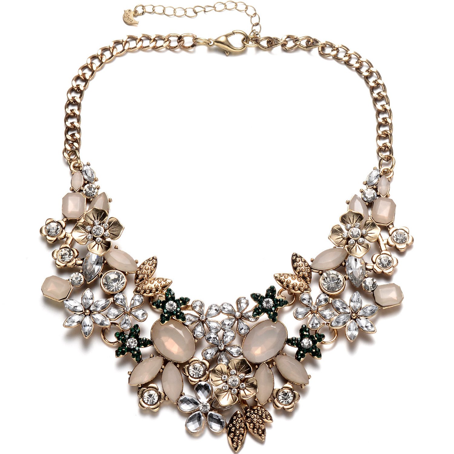 Algopix Similar Product 4 - Fsmiling Antique Gold Statement