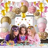 Algopix Similar Product 7 - Pink and Gold Party Decorations 50 pc