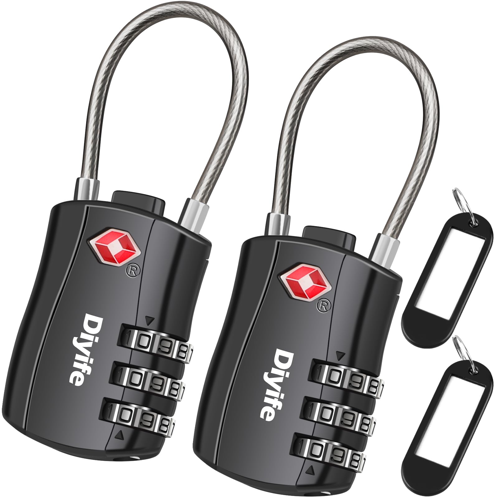 Algopix Similar Product 11 - TSA Luggage Locks  Zinc Alloy