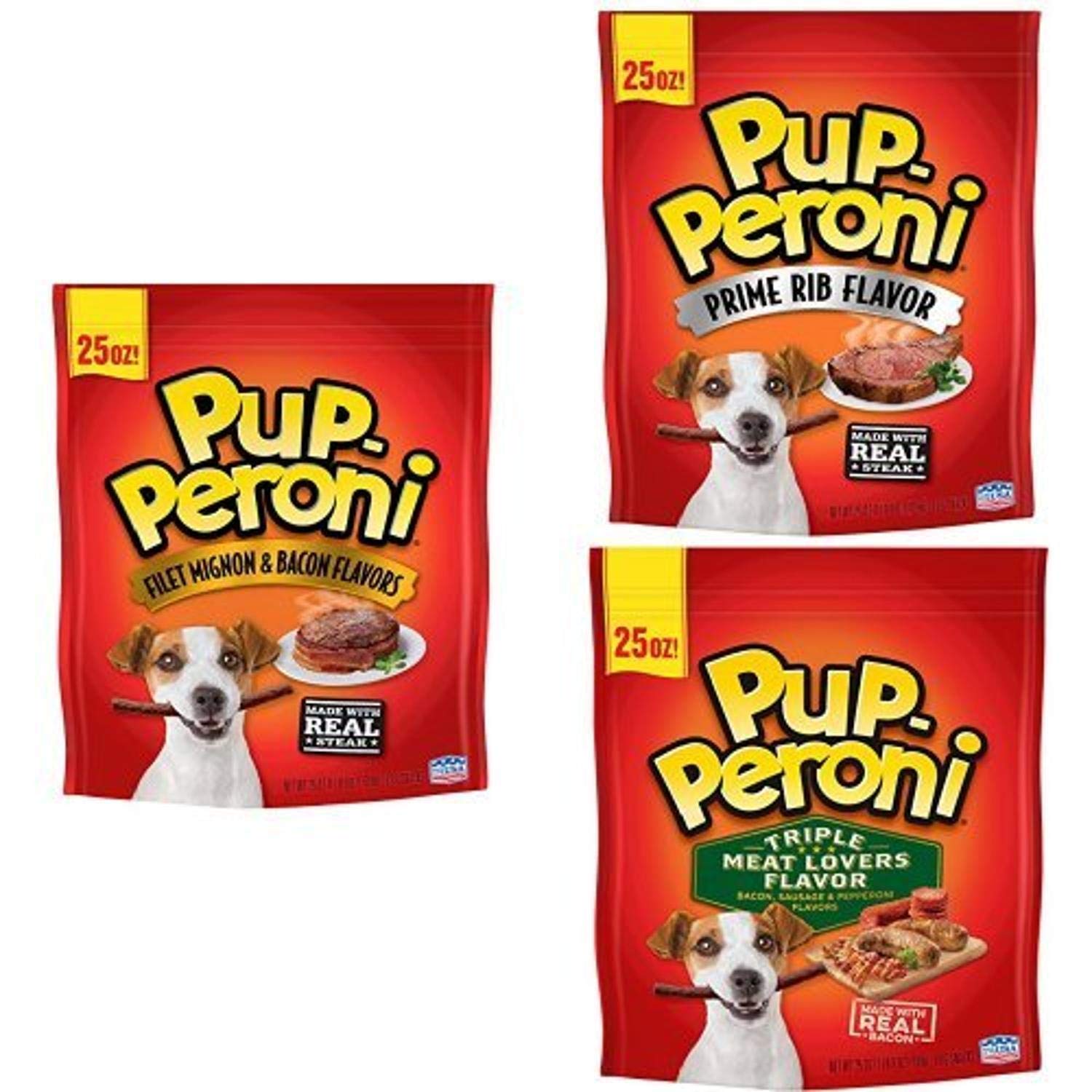 Algopix Similar Product 6 - PupPeroni Dog Treats 3 Flavors