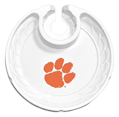 Algopix Similar Product 8 - NCAA Clemson Tigers Fanplates White