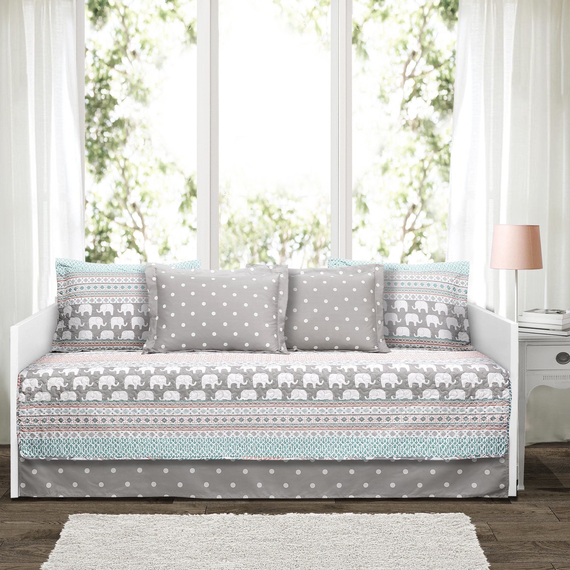 Algopix Similar Product 11 - Lush Decor PinkandTurquoise Elephant
