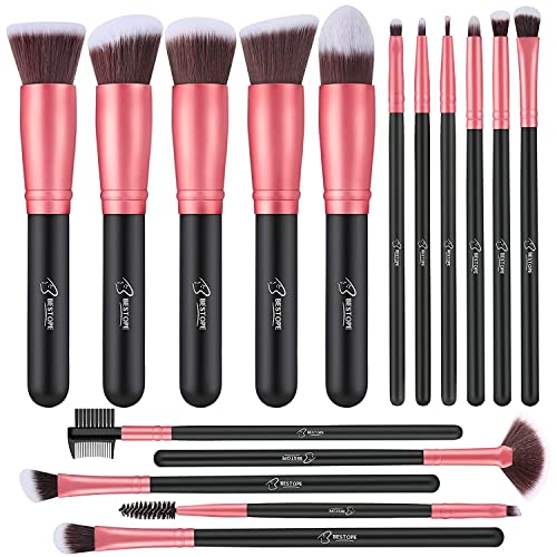 Algopix Similar Product 15 - BESTOPE PRO Makeup Brushes 16 Pcs