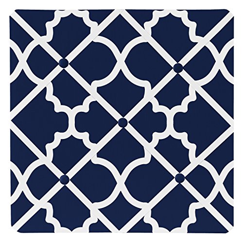 Algopix Similar Product 11 - Navy Blue and White Modern Fabric