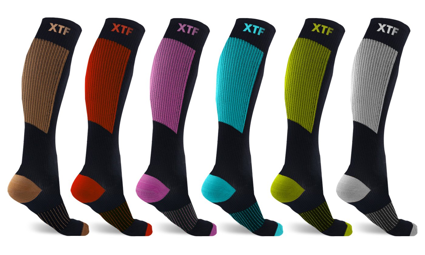 Algopix Similar Product 20 - Extreme Fit Copper Compression Socks