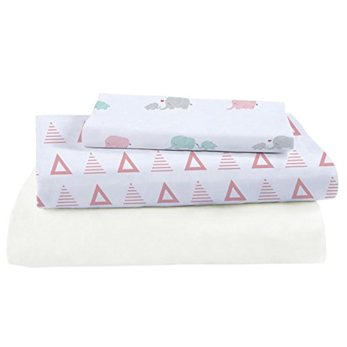 Algopix Similar Product 14 - Pure Fiber Crib Sheet Set Pink