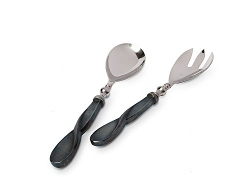Algopix Similar Product 17 - Eclipse Salad Serving Set Steel Blue