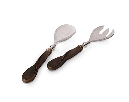 Algopix Similar Product 15 - Eclipse Salad Serving Set Bronze