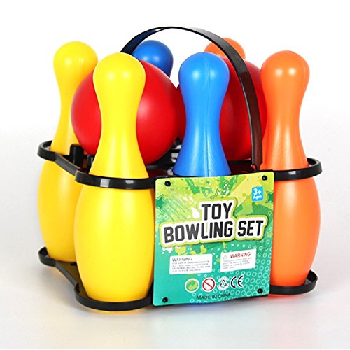 Algopix Similar Product 20 - Silfrae Toy Bowling Set Colorful