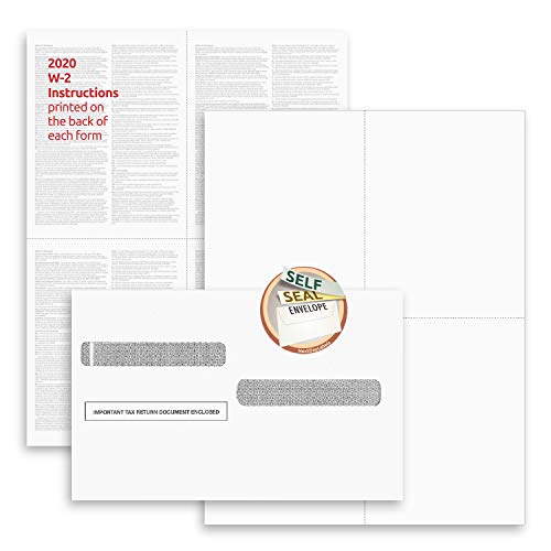 Algopix Similar Product 20 - Set of W2 4Up Employee Tax