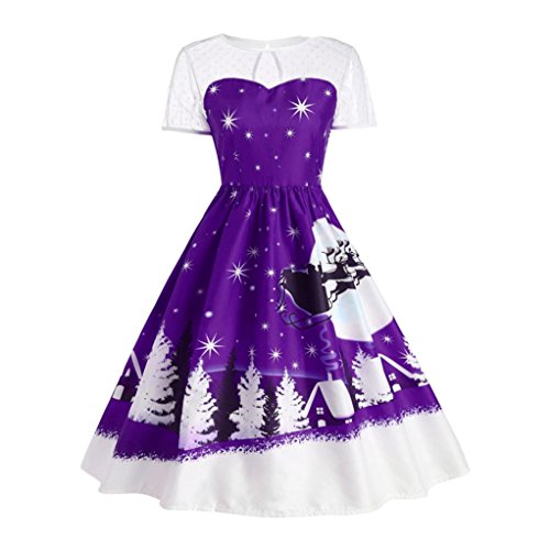 Algopix Similar Product 15 - Elogoog Women Christmas Dress Lace Pin