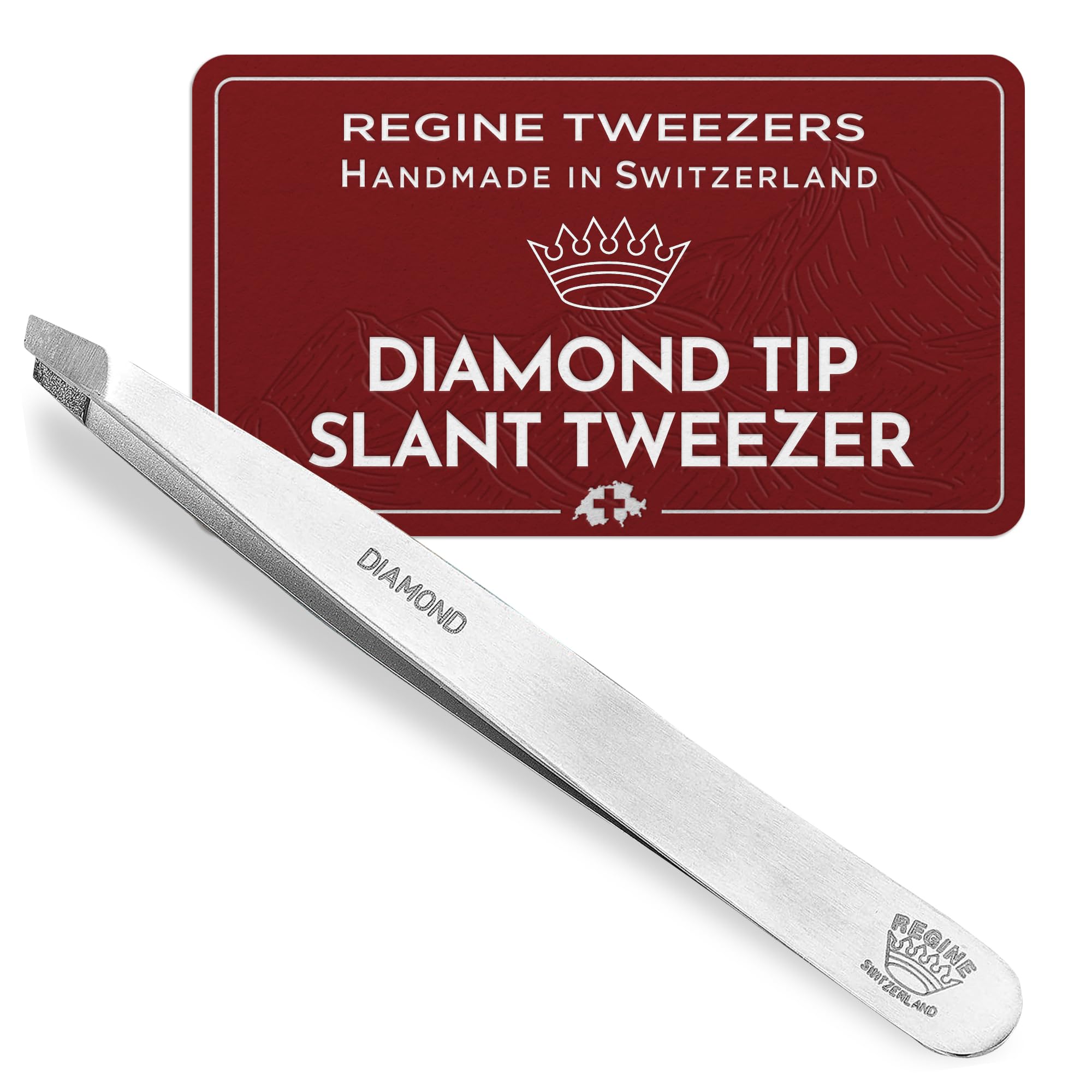 Algopix Similar Product 19 - Professional Tweezers Diamond Slant Tip