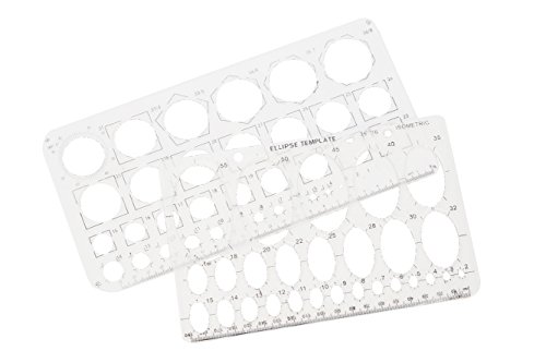 Algopix Similar Product 16 - Circle and Eclipse Oval Template Set