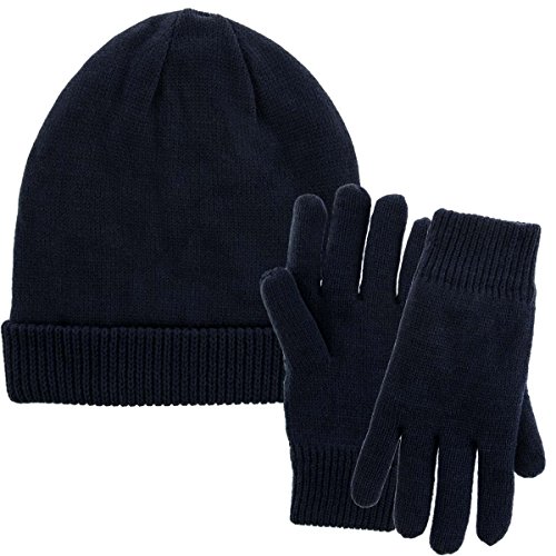 Algopix Similar Product 9 - DG Hill Mens Winter Hat And Gloves Set