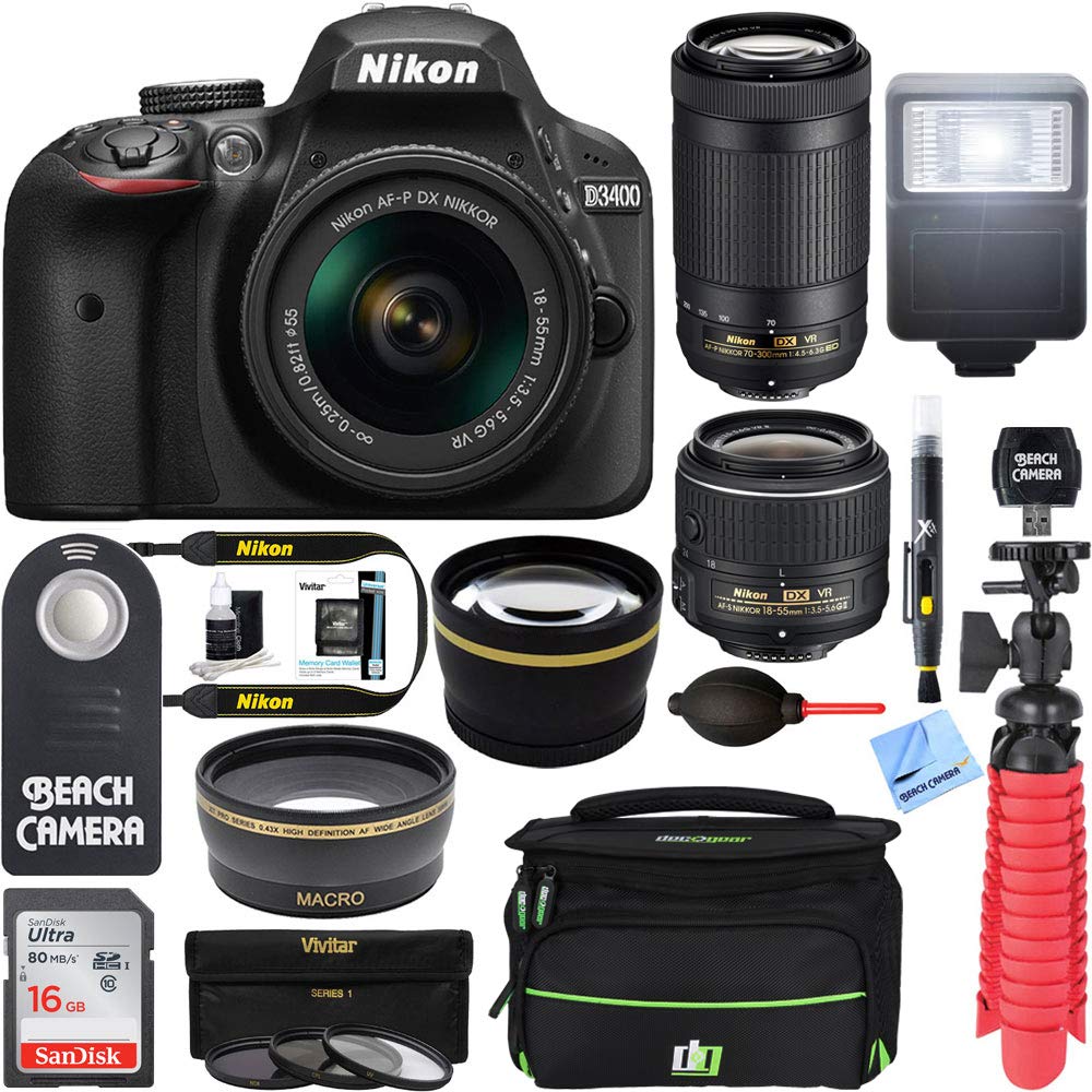 Algopix Similar Product 11 - Nikon D3400 242MP DSLR Camera wAFP