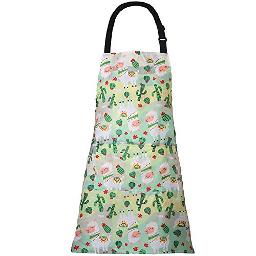 Algopix Similar Product 10 - MissOwl Adjustable Bib Apron Extra Long