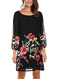 Algopix Similar Product 9 - DJT Womens Floral Pattern 34 Sleeve