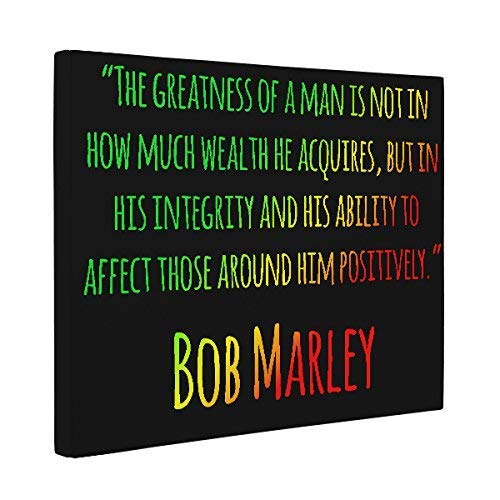 Algopix Similar Product 10 - Greatness of a Man Bob Marley Quote