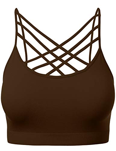 Algopix Similar Product 3 - Women Sports Bra Criss Cross Strappy