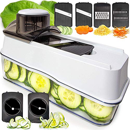 Algopix Similar Product 9 - Vegetable spiral slicer Mandolin
