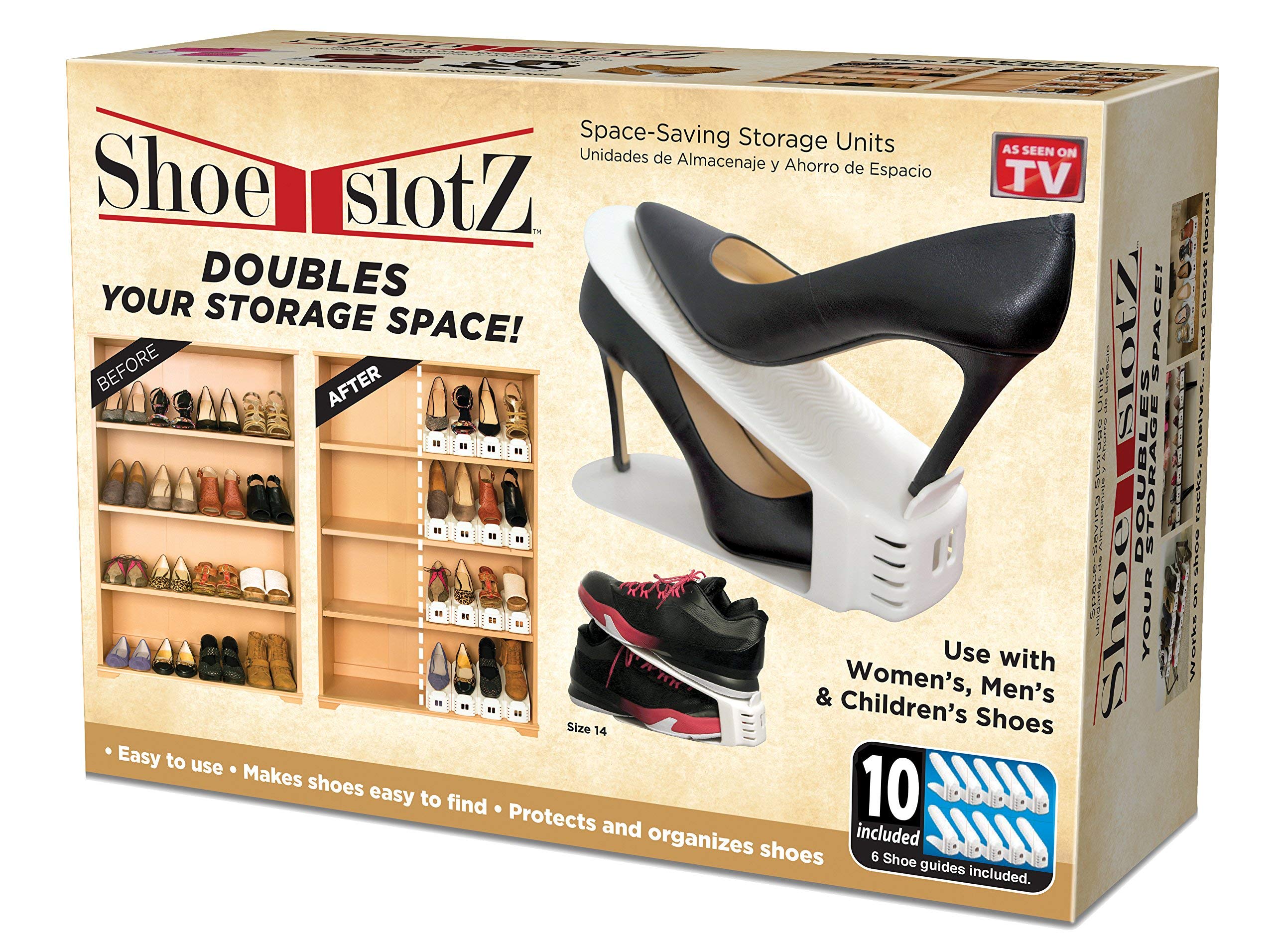 Algopix Similar Product 15 - Shoe Slotz SpaceSaving Storage Units