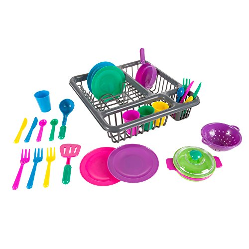 Algopix Similar Product 6 - Hey Play Kids Play Dish Set 27 Piece