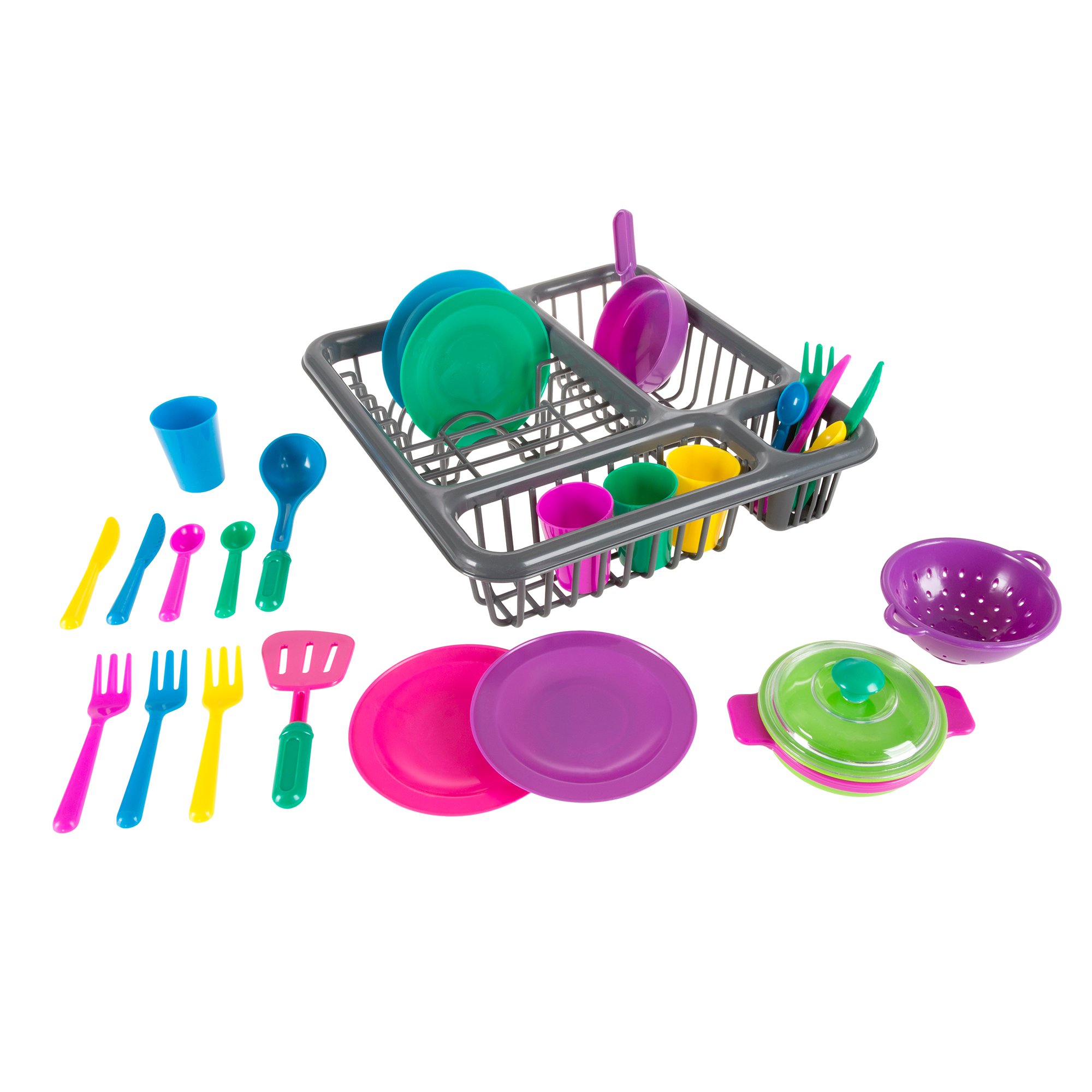 Algopix Similar Product 8 - Hey Play Kids Play Dish Set 27 Piece