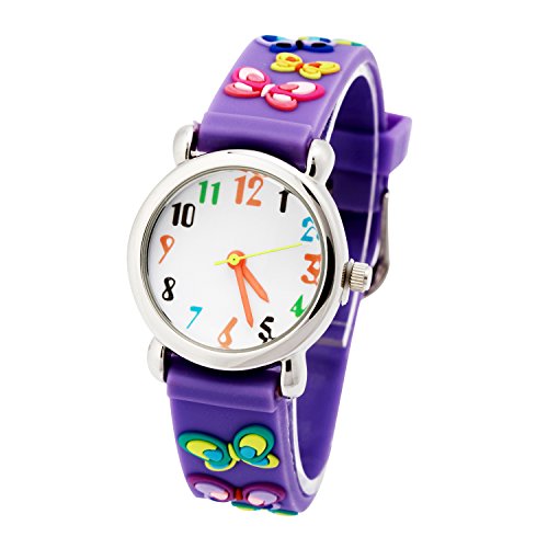 Algopix Similar Product 14 - Kids Watch with 3D Cartoon Butterfly