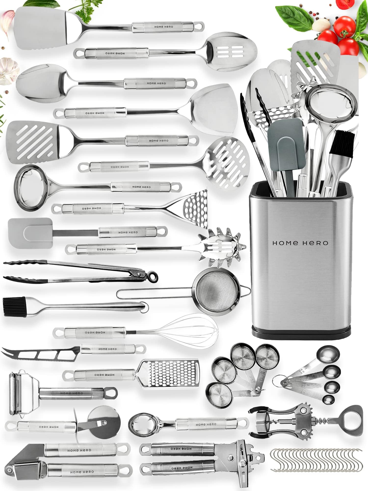 Algopix Similar Product 18 - Home Hero 54Piece Stainless Steel