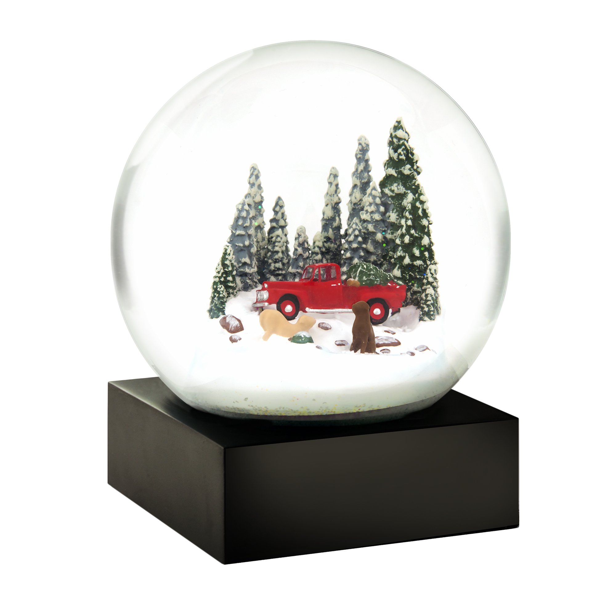 Algopix Similar Product 9 - CoolSnowGlobes Red Truck and Dogs Cool