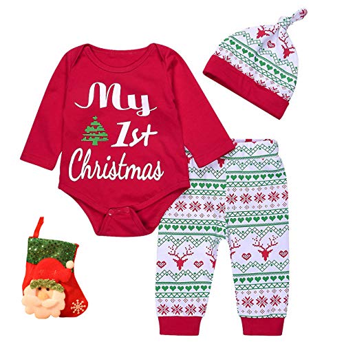 Algopix Similar Product 3 - 4PCs Baby Red Long Sleeve TShirt
