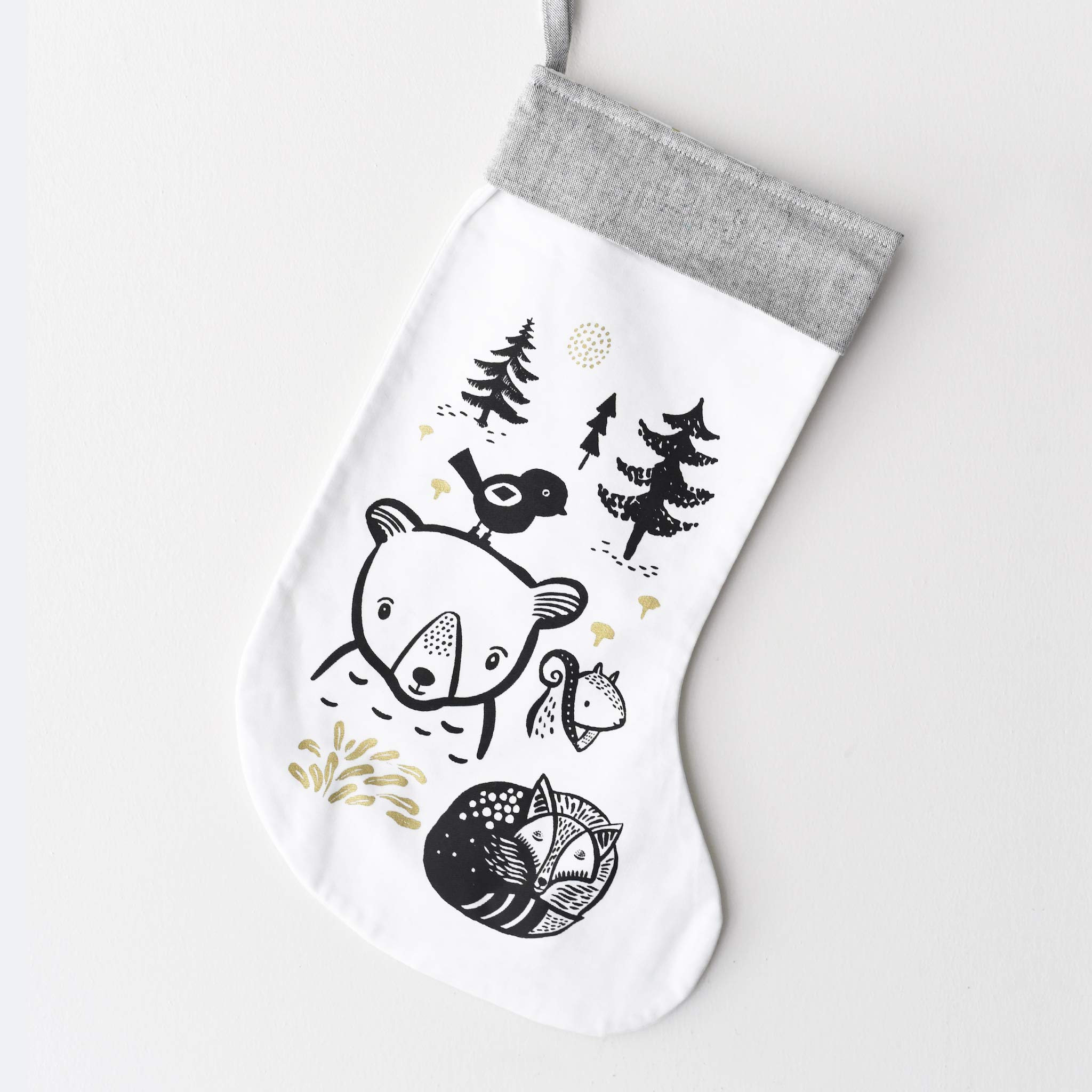 Algopix Similar Product 9 - Wee Gallery Winter Animals Stocking 