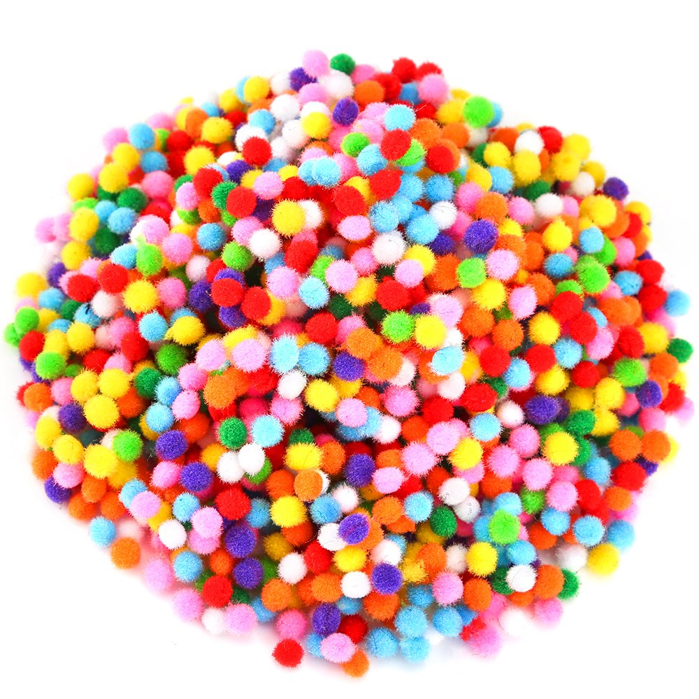 Algopix Similar Product 12 - Caydo 2400 Pieces Mini Craft Pompoms