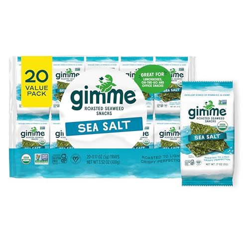 Algopix Similar Product 7 - gimMe Organic Roasted Seaweed Sheets