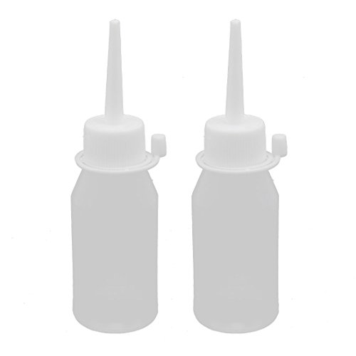 Algopix Similar Product 17 - uxcell 2Pcs Clear White Plastic 50ml
