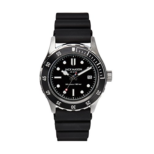 Algopix Similar Product 7 - Diving 3H SS Black Dial wBlack Rubber