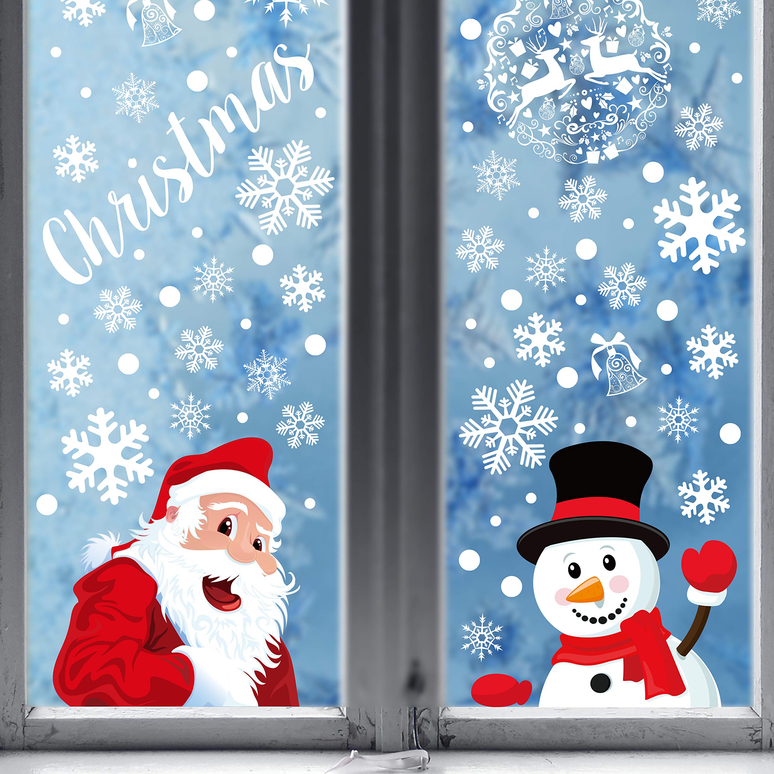 Algopix Similar Product 16 - 354PCS Christmas Snowflake Window