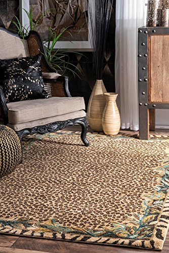 Algopix Similar Product 11 - nuLOOM Skin Contemporary Leopard Area