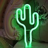 Algopix Similar Product 7 - LED Cactus Neon Light Sign Wall Decor