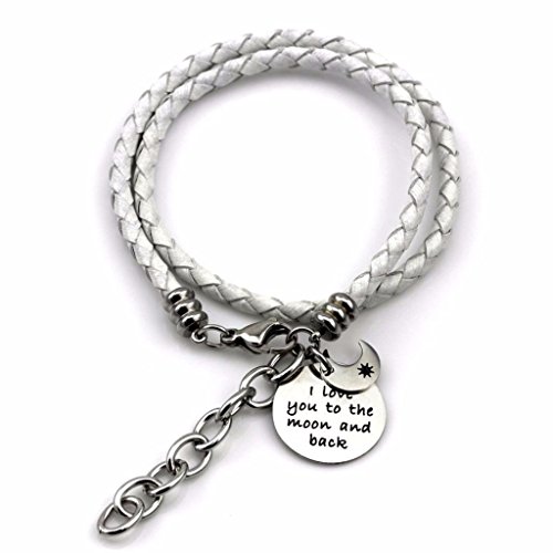 Algopix Similar Product 19 - Inspirational Leather Charm Bracelet