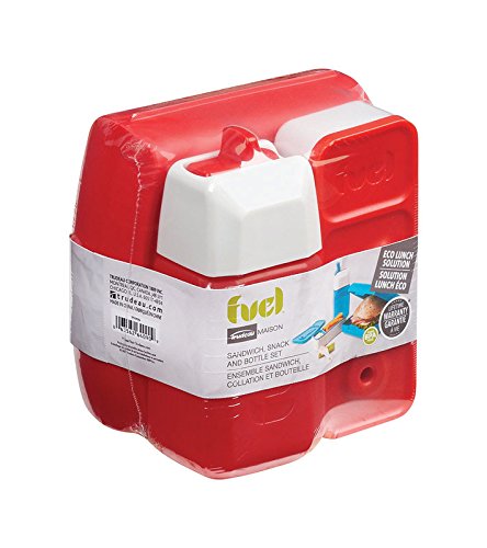 Algopix Similar Product 12 - 3pc Lunch Set Red