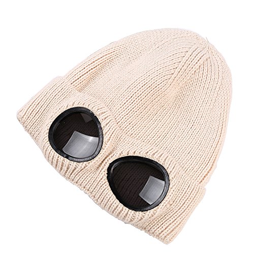 Algopix Similar Product 19 - MansWill Unisex Wool Knitted Goggles