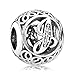 Algopix Similar Product 14 - Everbling Vintage Letter J Clear CZ 925